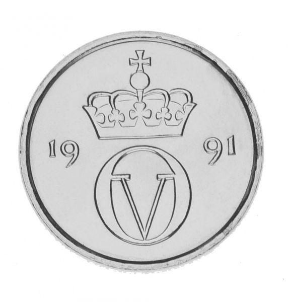 Норвегия 10 эре 1971 UNC М15137 фото