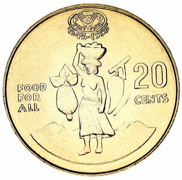 Соломоновы острова 20 центов 1995 UNC FAO ФАО (KM#82) М12778 фото