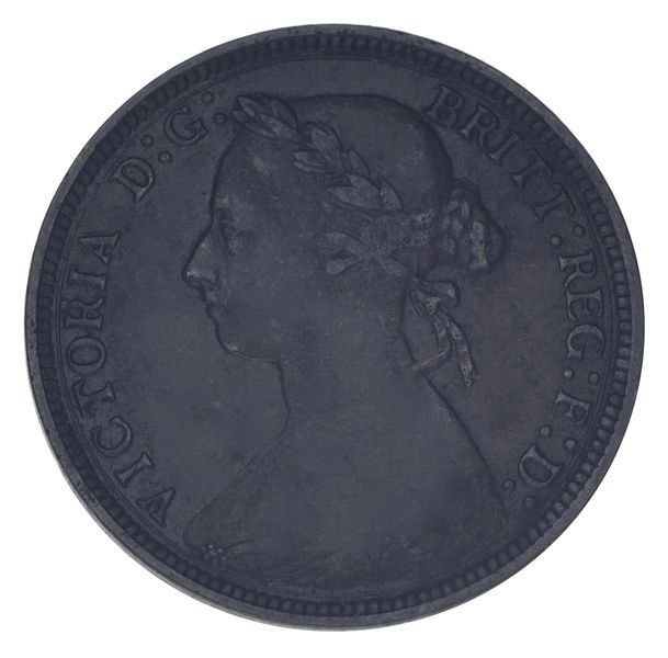 Монета Великобритания 0,5 пенни 1889 F-VF Half Penny М24416 фото