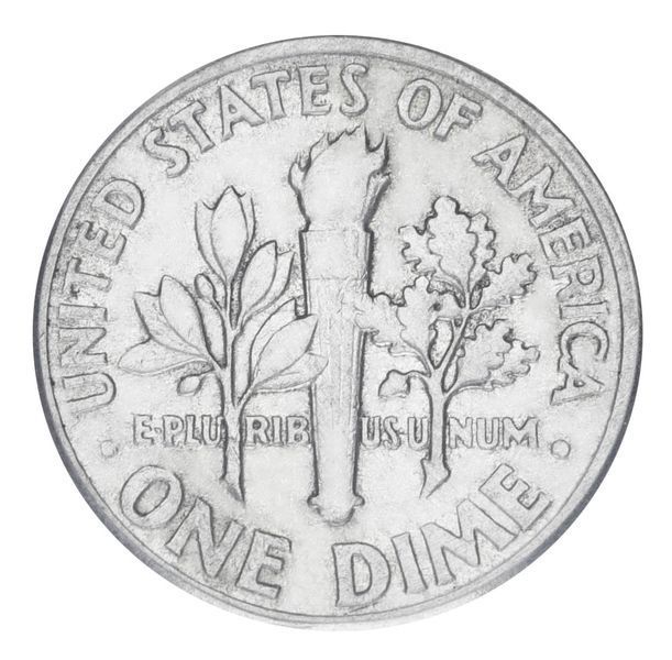 Монета США 10 центів 1957 Срібло F-VF Дайм Рузвельт (Ag 900, 2,5 г) М19928 фото