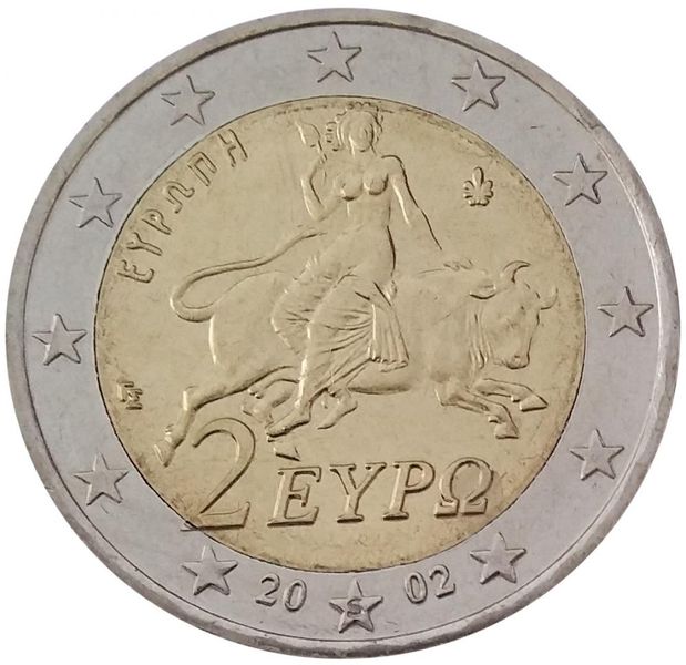 Greece 2 euro 2002 UNC (KM # 188)