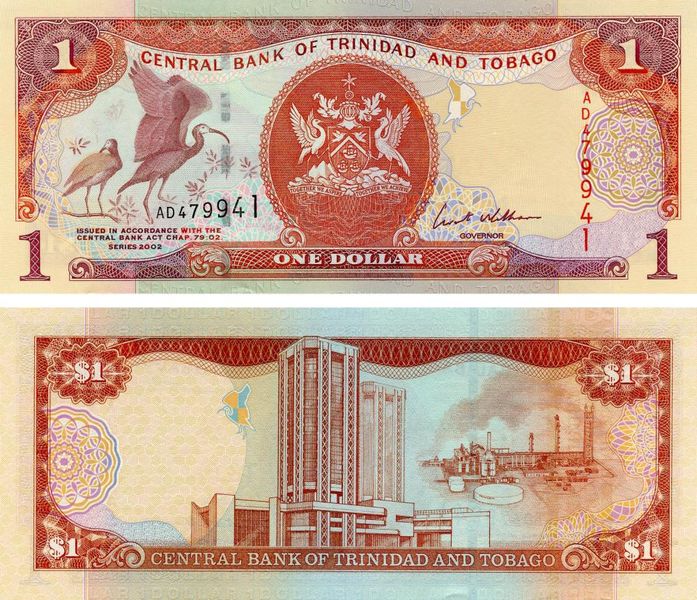 Trinidad and Tobago 1 dollar 2002 UNC (P41)