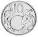 Cook Islands 10 cents 1992 AU-UNC Orange