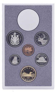 Канада набір з 6 монет 1993 Proof 1, 5, 10, 25, 50 центів, 1 долар М13740 фото