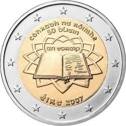 Ірландія 2 євро 2007 «Римський договір» UNC (KM#53) М00142 фото