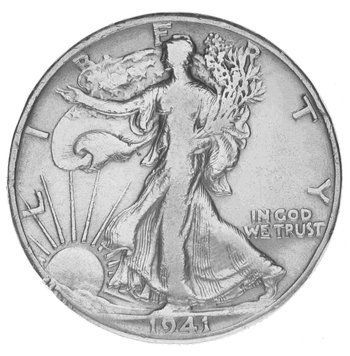 Монета США 50 центів (халф) 1 941 Срібло VF-AU Свобода Орел М14712 фото
