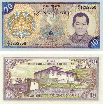 Bhutan 10 ngultrum 2000 UNC (P22)