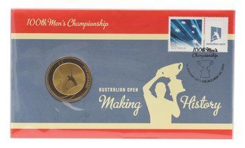 Coin Australia 5 dollars 2012 AU-UNC Tennis - 100 лет Open championship Australian tennis