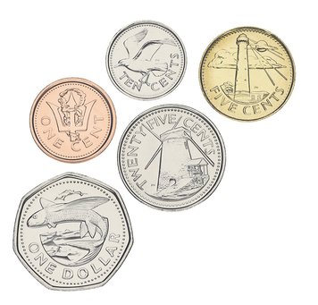 Barbados set of 5 coins 2011-2012 UNC