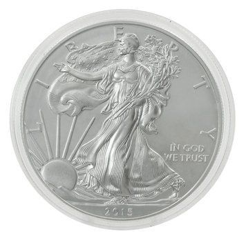 Монета США 1 долар 2015 Срібло UNC Свобода Американський срібний орел (Ag 999, унція, 31,1 грам) М21200 фото