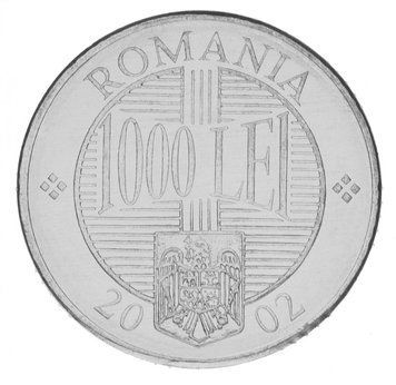Румунія 1000 лей 2002 UNC М15188 фото