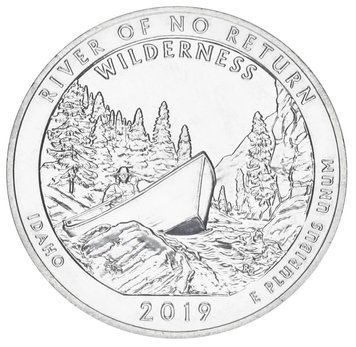 Монета США 25 центів (квотер) 2019 D UNC 50-й парк - Річка, що не тече назад М12548 фото