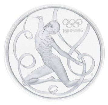 Монета Австрія 200 шилінгів 1978 Срібло Proof 100 років Олімпійським іграм - Художня гімнастика (Ag 925, 33,63 грама) М23365 фото
