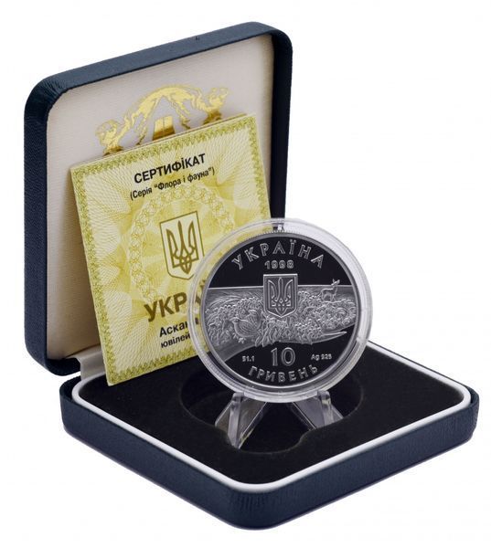 Монета Україна 10 гривень 1998 Срібло Proof Асканія-Нова М14444 фото