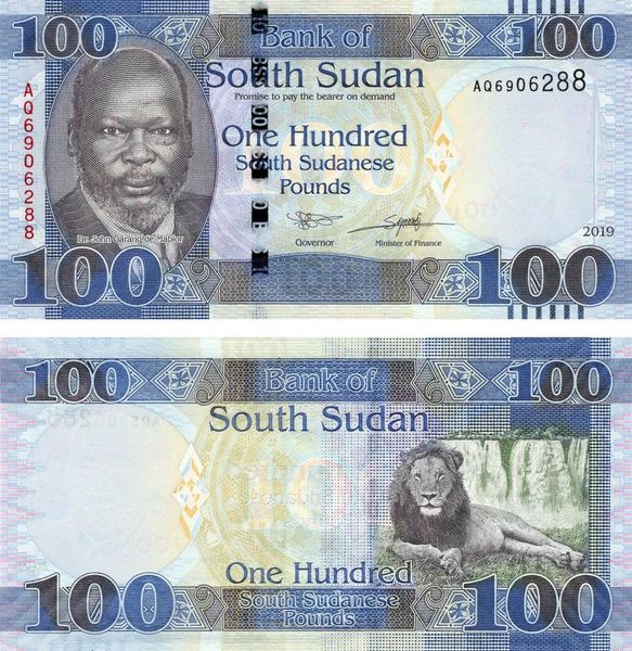 South Sudan 100 lbs 2019 UNC Lion (P15)