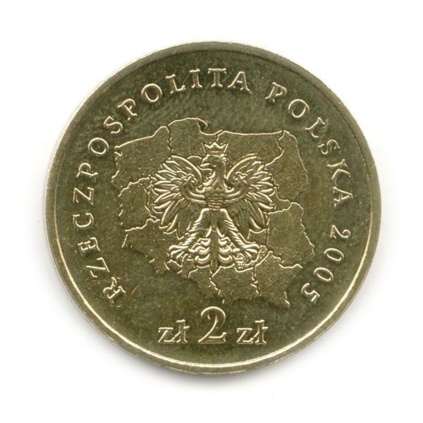 Coin Poland 2 zloty 2005 VF-AU Warmian-Masurian Voivodeship