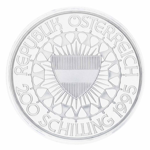 Монета Австрія 200 шилінгів 1978 Срібло Proof 100 років Олімпійським іграм - Художня гімнастика (Ag 925, 33,63 грама) М23365 фото