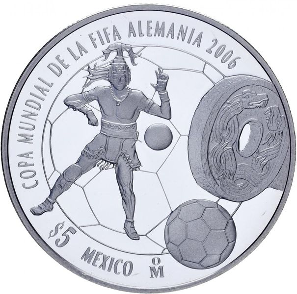 Mexico 5 pesos 2005 Proof