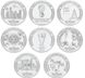 Qatar set of 8 coins of 1 rial each 2022 UNC FIFA World Cup 2022 FIFA World Cup 2022