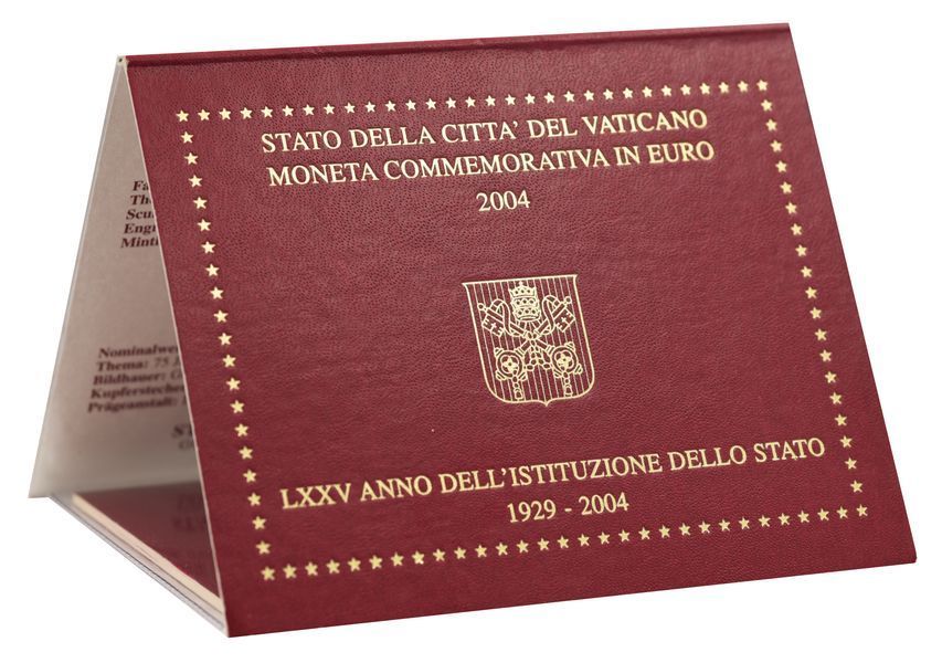 Coin Vatican 2 euro 2004 "75 years of the formation of the Vatican" UNC (KM # 358)