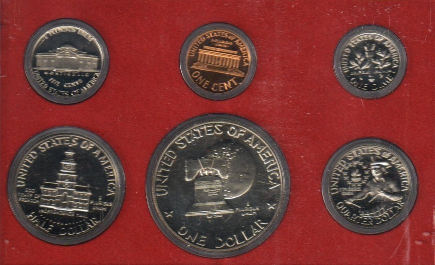 США набір з 6 монет 1975 Proof М03138 фото