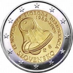 Slovakia 2 euro 2009 "20 years of the Velvet Revolution" UNC (KM # 107)