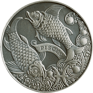 Беларусь 1 рубль 2014 &laquo;Знаки зодиака - Рыбы&raquo; UNC (KM#457) М04765 фото