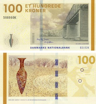 Denmark 100 kroner 2010 UNC (P66b(1)) Thomsen and Sørensen