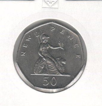 Монета Великобританія 50 пенсів 1981 VF (KM#913) М07272 фото