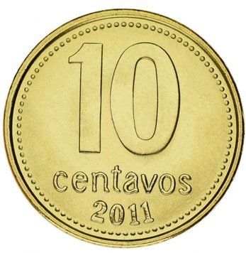 Аргентина 10 сентаво 2011 UNC М13997 фото