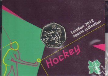 United Kingdom 50 pence 2011 Olympics 2012 - Bandy UNC blister (KM # 1171)