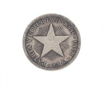 Куба 10 песо 1915 Срібло F-VF М14989 фото