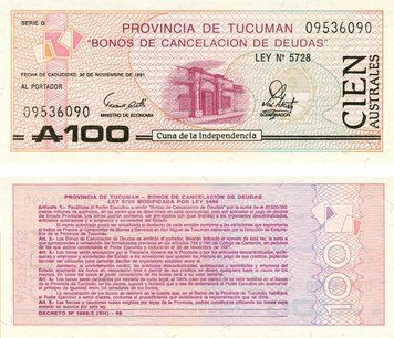 Banknote Argentina 100 Austral 1991 UNC (PS2715)
