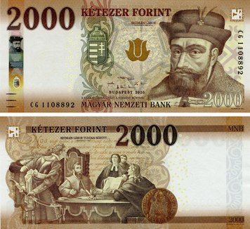 Hungary 2000 HUF 2020 UNC (P204b)