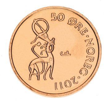 Norway 50 ore 2011 UNC