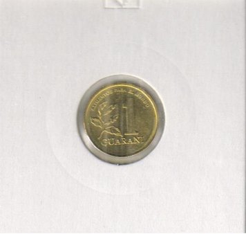 Paraguay 1 Guarani 1993 UNC (KM # 192)