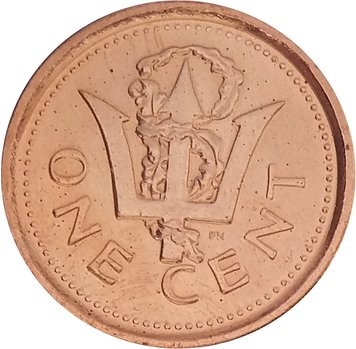 Barbados 1 cent 2012 UNC (KM # 10b)