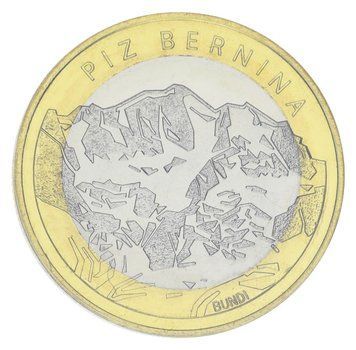 Монета Швейцарія 10 франків 2006 Біметал UNC Гора Піц Берніна М23739 фото