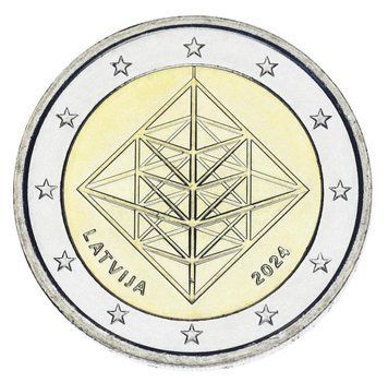Coin Latvia 2 euro 2024 Bimetal UNC Puzuris
