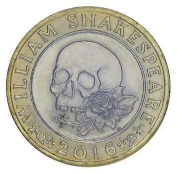 Монета Великобританія 2 фунти 2016 Біметал UNC Вільям Шекспір ​​- Трагедії М05876 фото