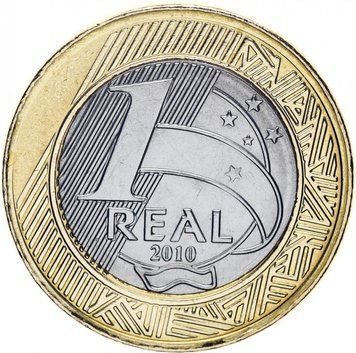 Монета Бразилія 1 реал 2010 UNC М10438 фото