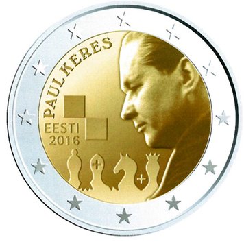 Estonia 2 euro 2016 "Paul Keres" UNC