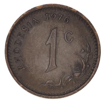 Rhodesia 1 cent 1976 F-VF