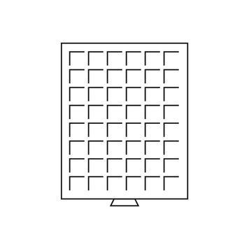 Бокс для монет (розмір комірки 30 * 30 мм) MB48 Leuchtturm А01679 фото