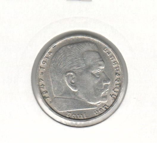 Німеччина 2 марки 1938 Срібло F-VF (KM#93) М06933 фото