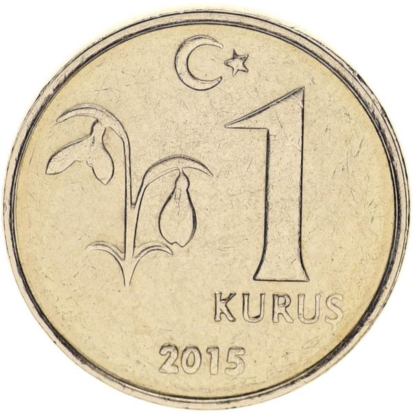 Turkey 1 kurus 2015 UNC (KM # 1239)