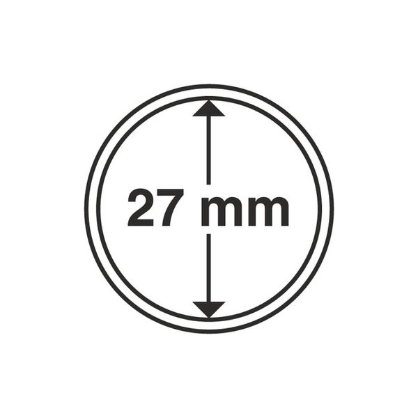 Капсула для монеты 27 мм А07235 фото