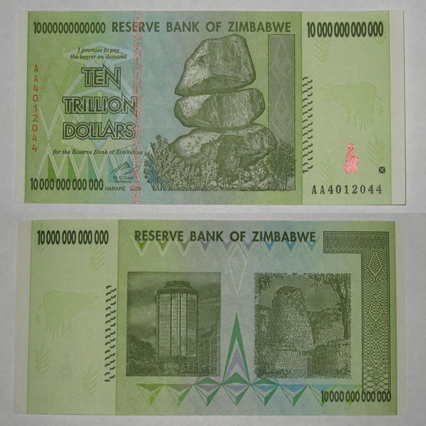 Zimbabwe $ 100,000,000 2008 UNC Check (P58)