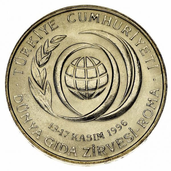 Монета Туреччина 50000 лір 1996 UNC FAO ФАО (KM#1050) М12780 фото