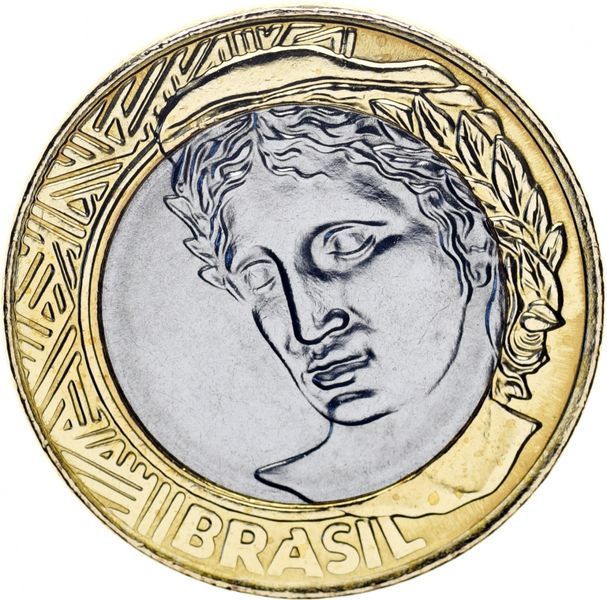 Монета Бразилия 1 реал 2010 UNC М10438 фото